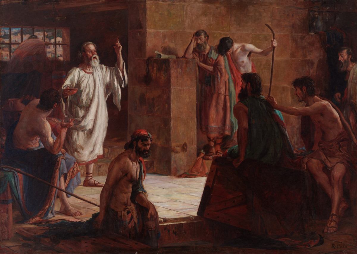 Último Diálogo de Sócrates (1917), de Raimundo Cela