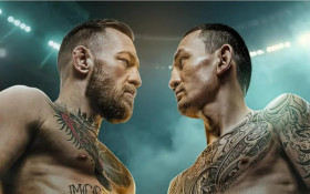 Max Holloway e Conor McGregor se enfrentam pelo UFC 329