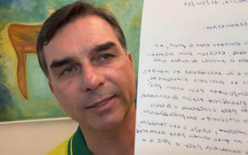 Em carta, Bolsonaro pede uni&atilde;o sem citar briga entre Fl&aacute;vio e Michelle