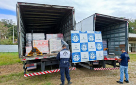 Bebidas e combust&iacute;veis irregulares apreendidas em Levy Gasparian