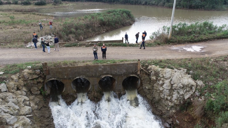 Defesa Civil do Rio Grande do Sul monitora Barragem Santa L&uacute;cia