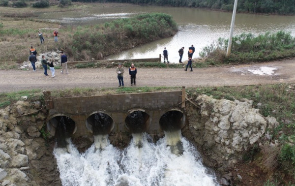 Defesa Civil do Rio Grande do Sul monitora Barragem Santa L&uacute;cia