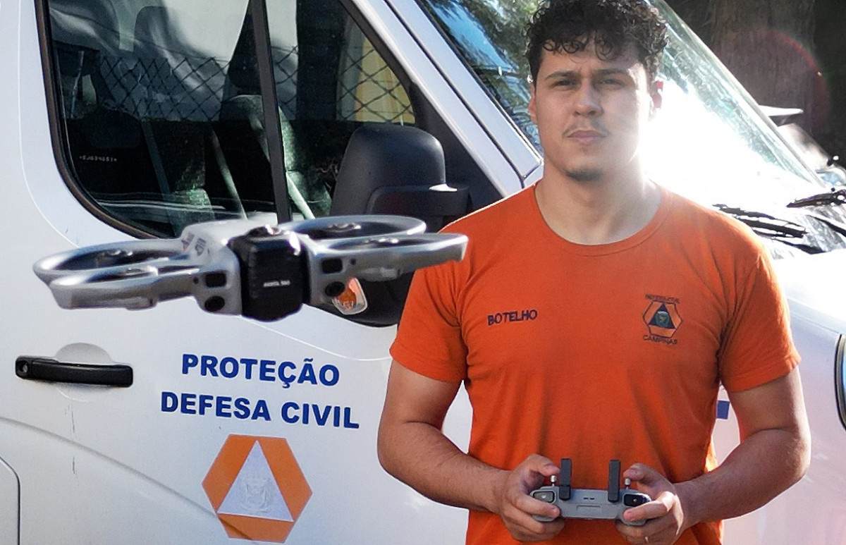 Defesa Civil de Campinas ganha novo drone para &aacute;reas de dif&iacute;cil acesso