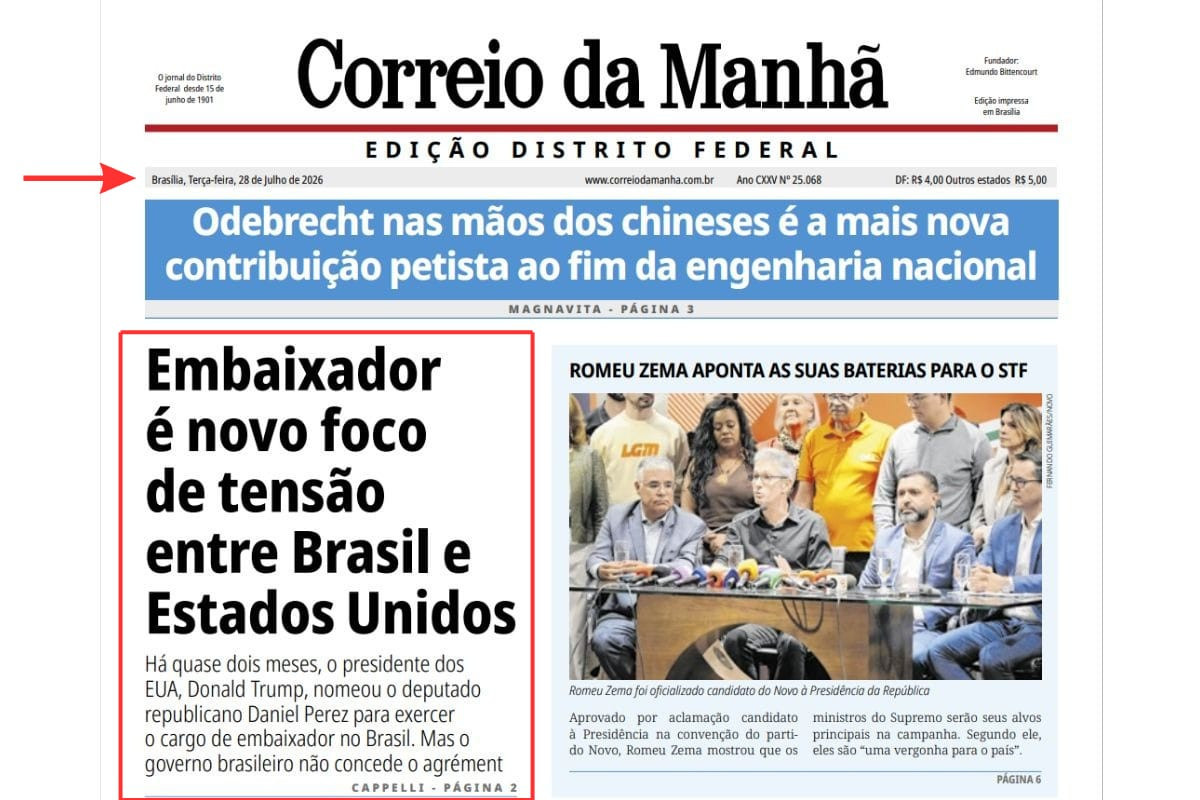Coluna antecipou irrita&ccedil;&atilde;o de Trump uma semana antes de EUA cancelar visto da embaixadora do Brasil