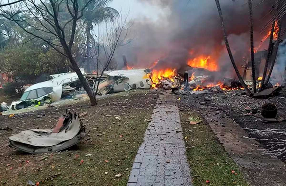 PF indicia 16 pessoas por queda de avi&atilde;o da Voepass em Vinhedo