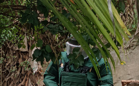 Ex&eacute;rcito recolhe muni&ccedil;&atilde;o antiga de morteiro em Para&iacute;ba do Sul