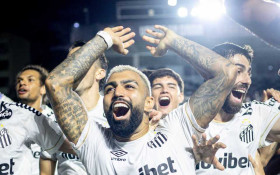 Gabigol sobe no ranking de artilheiros do Brasileir&atilde;o