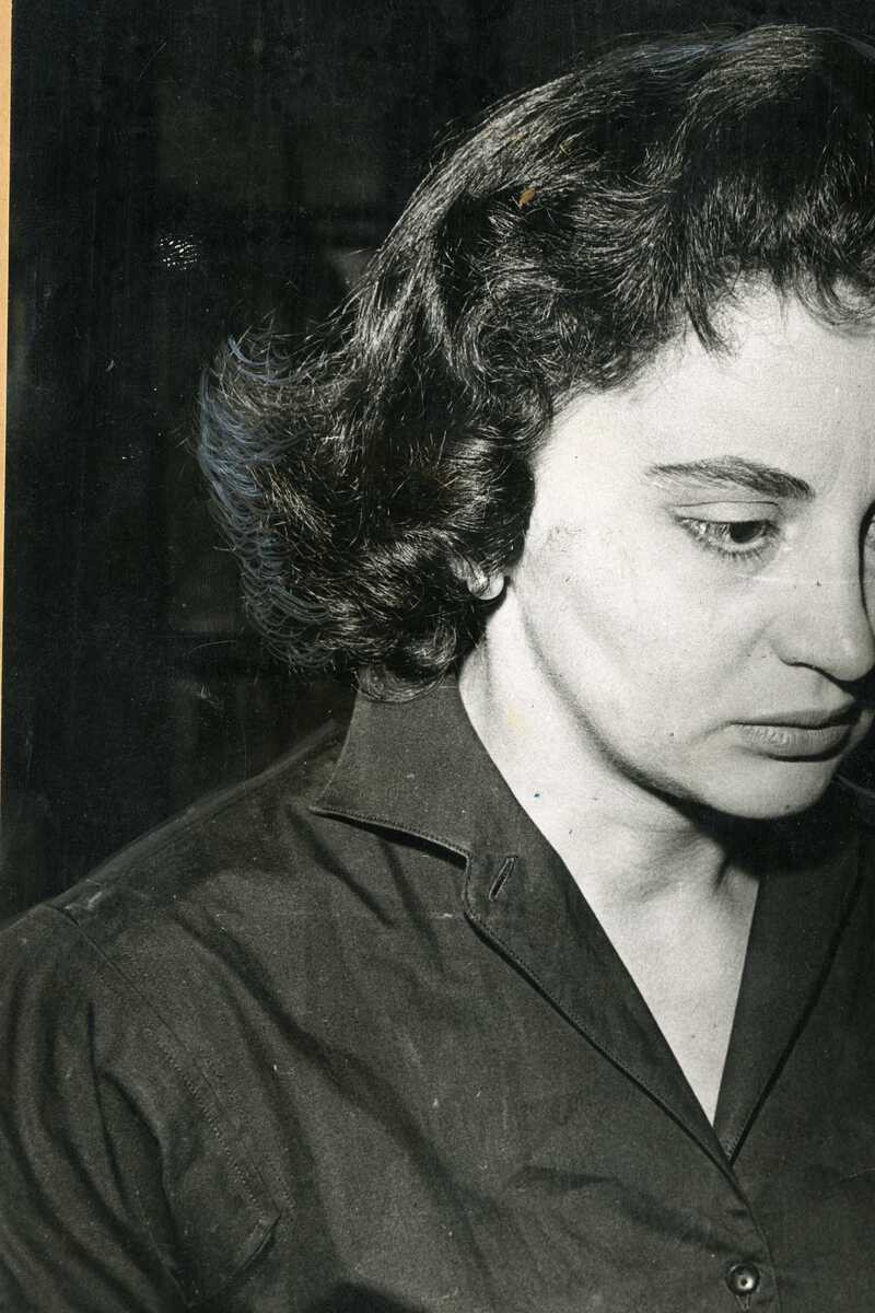Laura Cardoso, em cena da novela O Profundo Mar Azul, na TV Vanguarda em 1963