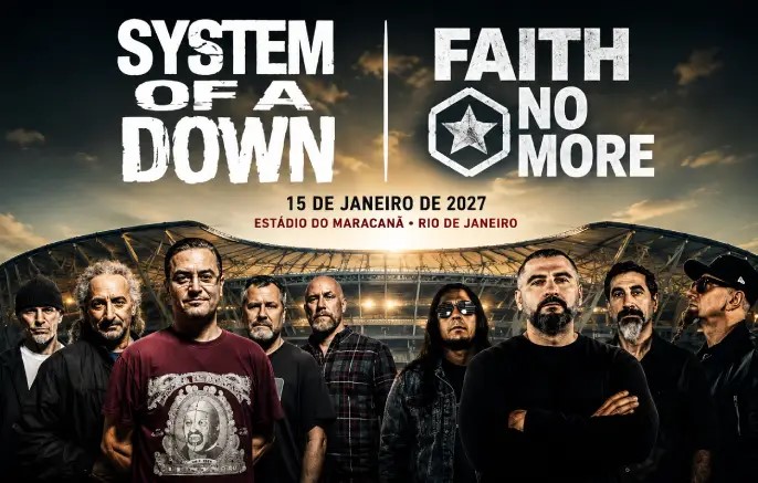 CORREIO CULTURAL: Faith no More e System of a Down juntas no Brasil