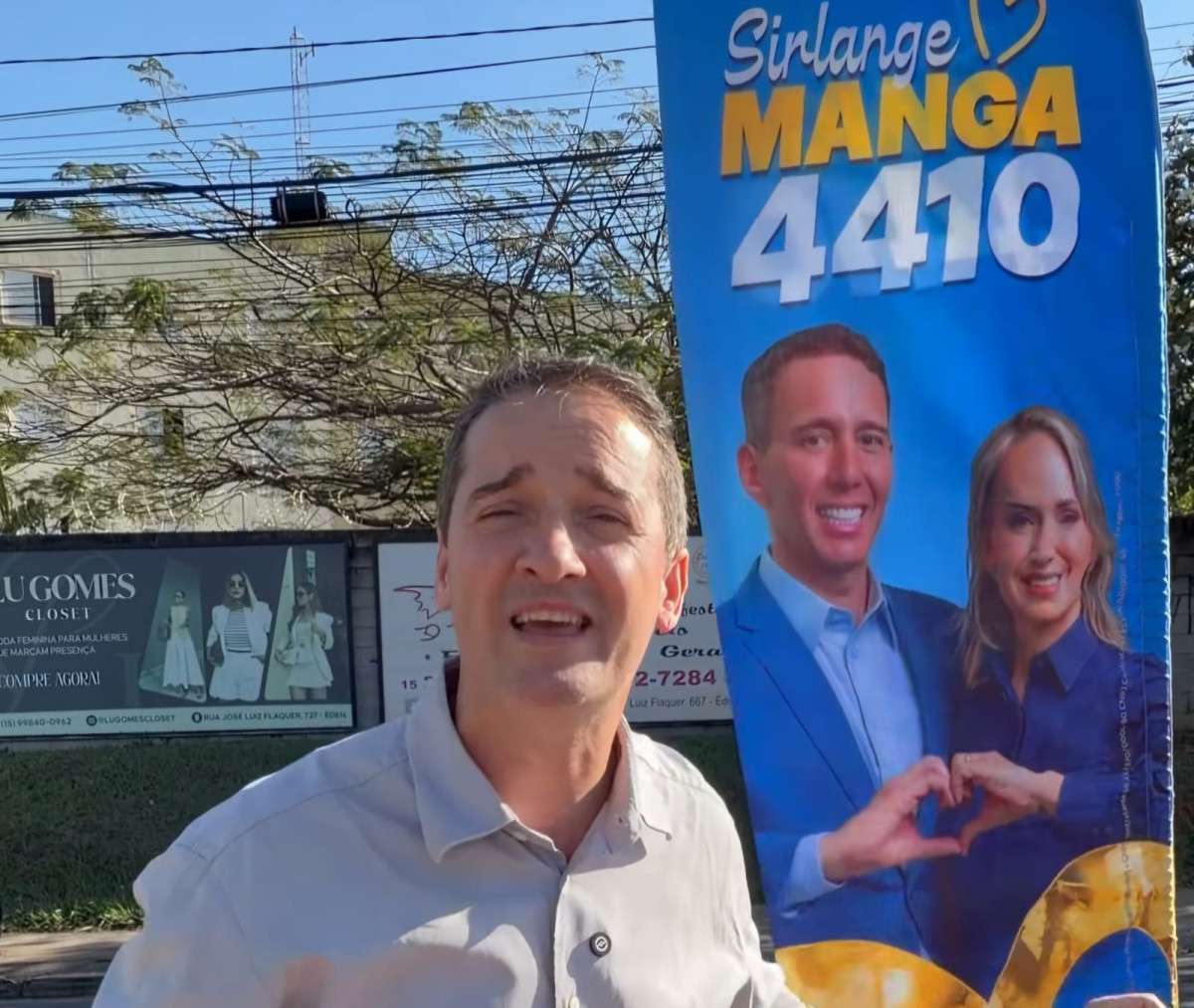 TRE‑SP manda esposa de Manga retirar material que pode confundir eleitor