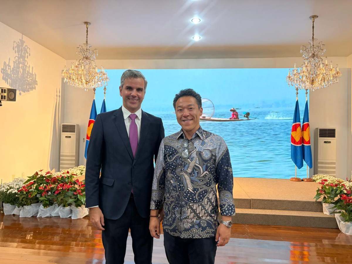 Alex Kawano, Secretário-Geral da Frente Parlamentar Asean - Brasil com Sérgio Nery, diretor-geral do Correio da Manhã em Brasília