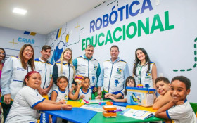 Meriti inaugura Sala de Rob&oacute;tica e Tecnologia da rede municipal