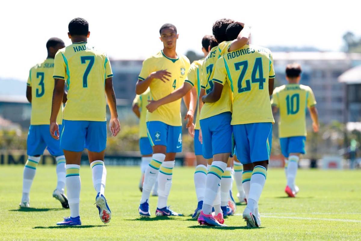 Sele&ccedil;&atilde;o Brasileira Sub‑17 vence Venezuela por 2x1 em amistoso na Granja Comary