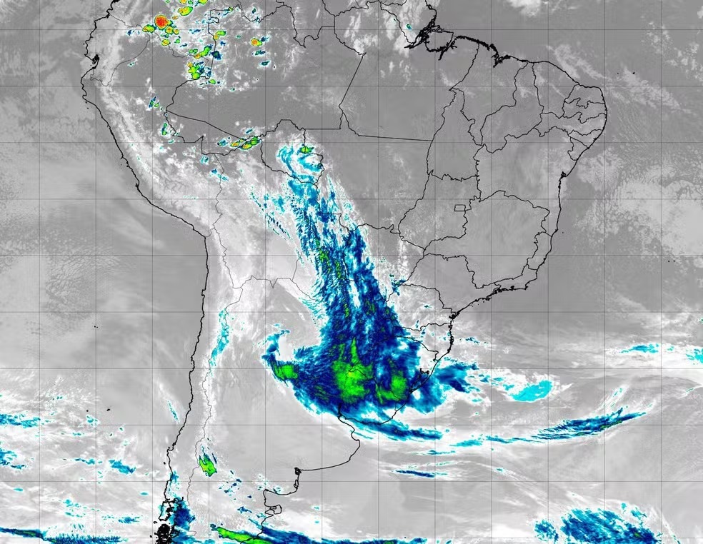 Ciclone extratropical deve provocar temporais e derrubar temperaturas no Sul