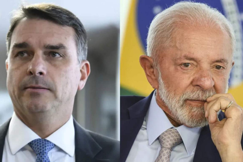 Fl&aacute;vio Bolsonaro acusa Lula de mentir no Jornal Nacional e aciona o TSE