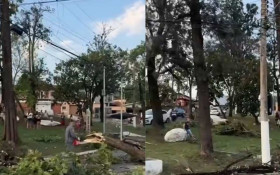 Temporal de 10 minutos causa estragos nas regi&otilde;es Sul e Leste de Campinas; sa&uacute;de e escolas suspendem atendimentos