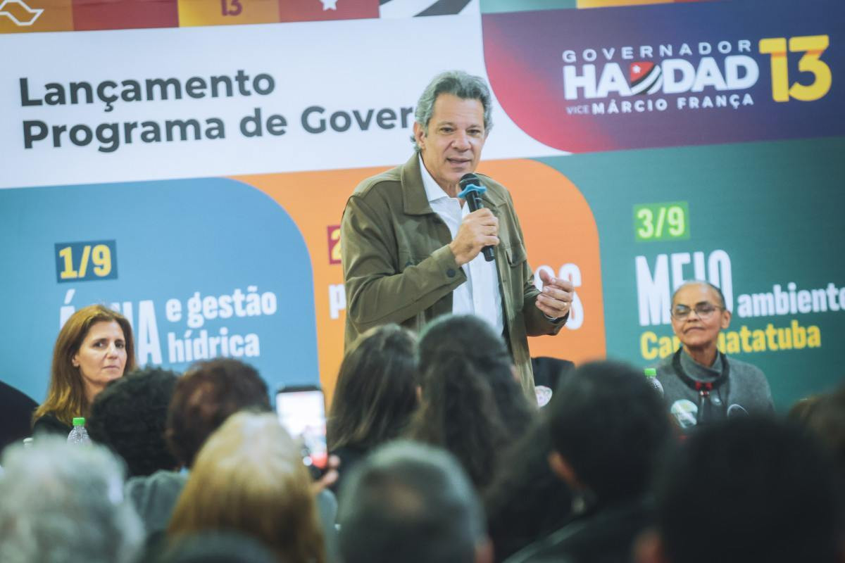 Em Hortol&acirc;ndia, Haddad lan&ccedil;a Programa de Gest&atilde;o H&iacute;drica e promete "pente fino" no contrato da Sabesp