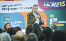 Em Hortol&acirc;ndia, Haddad lan&ccedil;a Programa de Gest&atilde;o H&iacute;drica e promete "pente fino" no contrato da Sabesp