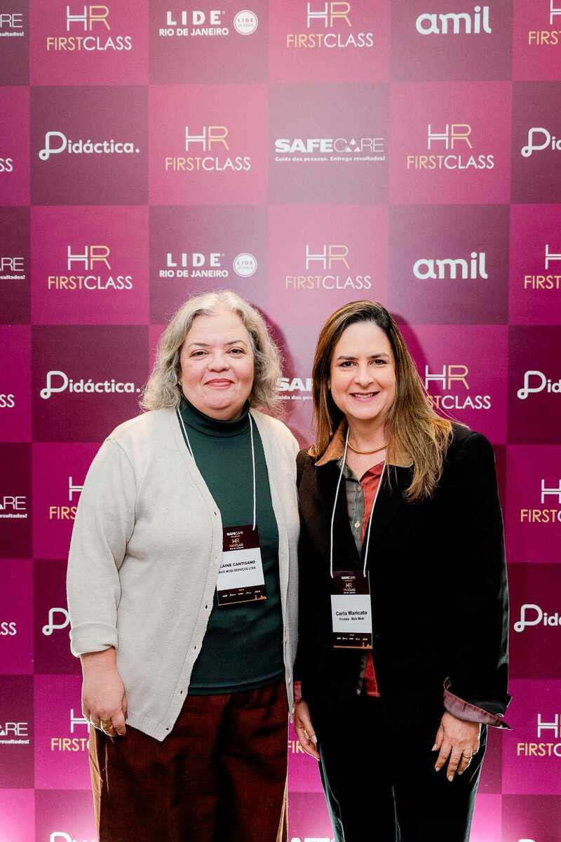 Elaine Cantisano e Carla Maricato marcaram presença no encontro