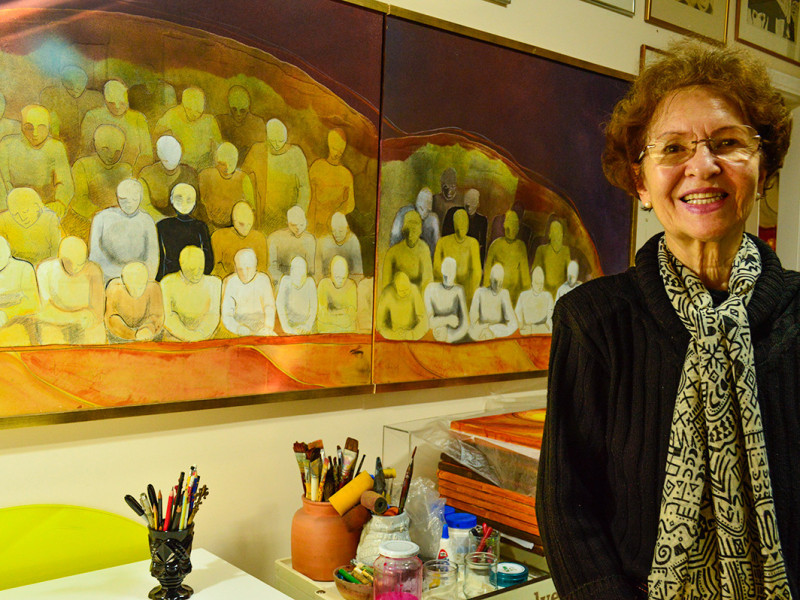 F&uacute;lvia Gon&ccedil;alves: 89 anos de arte, mem&oacute;ria e lucidez
