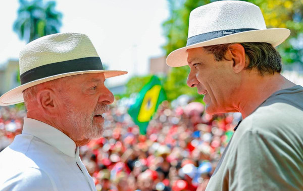 Haddad associa Tarc&iacute;sio e Bolsonaro a 'm&aacute;fia do Master' em S&atilde;o Jos&eacute; do Rio Preto
