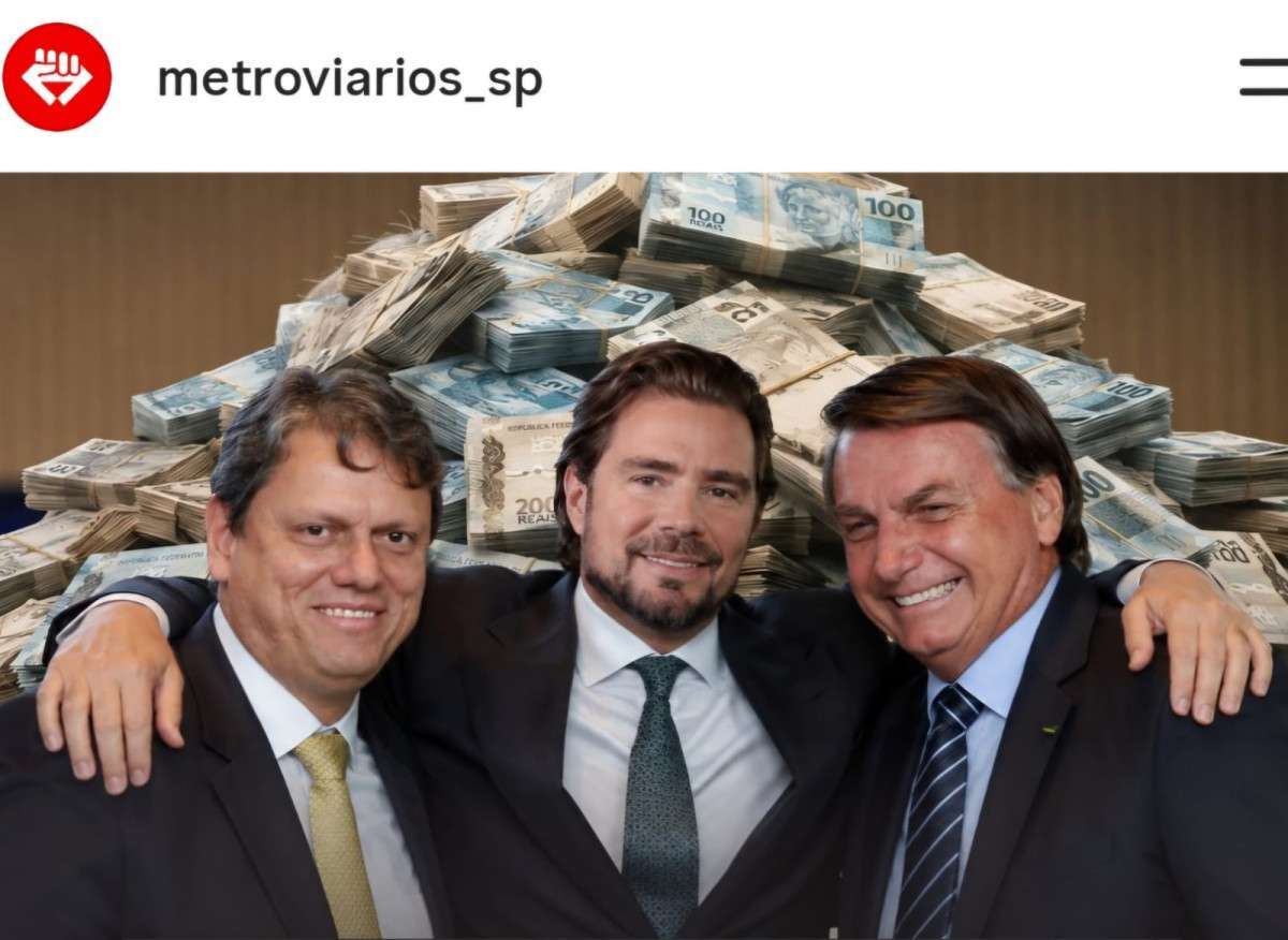 Justi&ccedil;a manda Sindicato apagar post com Tarc&iacute;sio, Vorcaro e Bolsonaro