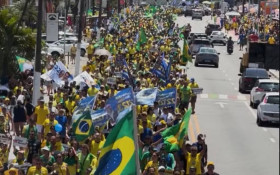 Manifesta&ccedil;&otilde;es contra Moraes ocorrem em 7 capitais no 7 de Setembro
