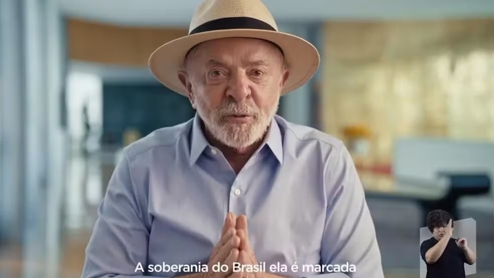 Lula usa tarifa&ccedil;o de Trump para atacar Fl&aacute;vio em propaganda