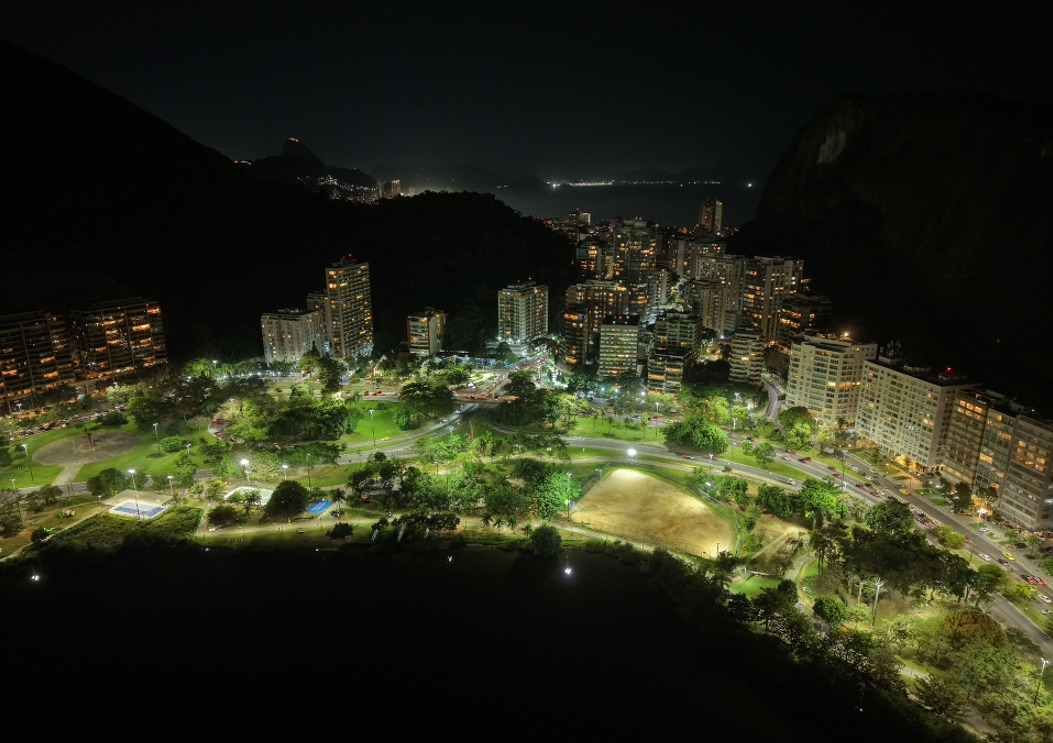Parque do Cantagalo recebe moderniza&ccedil;&atilde;o na ilumina&ccedil;&atilde;o