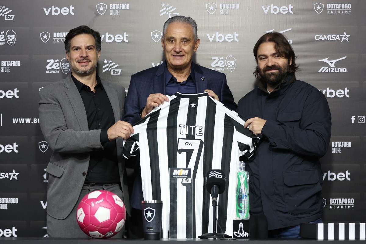 Tite &eacute; apresentado no Botafogo e fala em grandes ambi&ccedil;&otilde;es