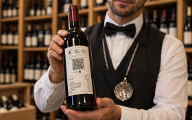 O vinho transparente