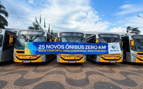Valinhos recebe mais 14 &ocirc;nibus zero km para reforcar a frota