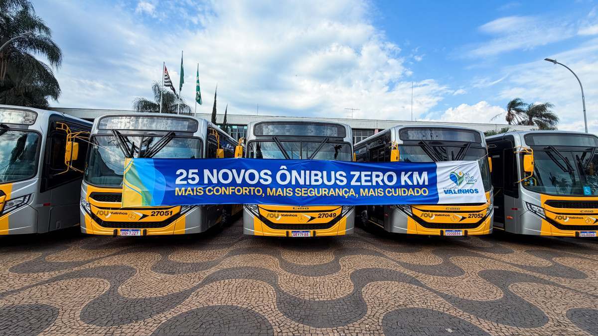 Valinhos recebe mais 14 &ocirc;nibus zero km para reforcar a frota