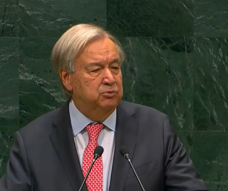 Em &uacute;ltimo discurso na Assembleia da ONU, Guterres cobra reforma global e alerta para guerras e IA