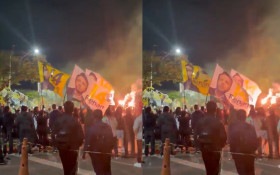 Ato pol&iacute;tico com Renan Santos tem queima de fogos proibida por lei, prejudica aulas e gera revolta na PUC-Campinas