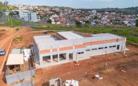 Nova UBS do Jardim Primavera avan&ccedil;a nas obras em Jaguari&uacute;na