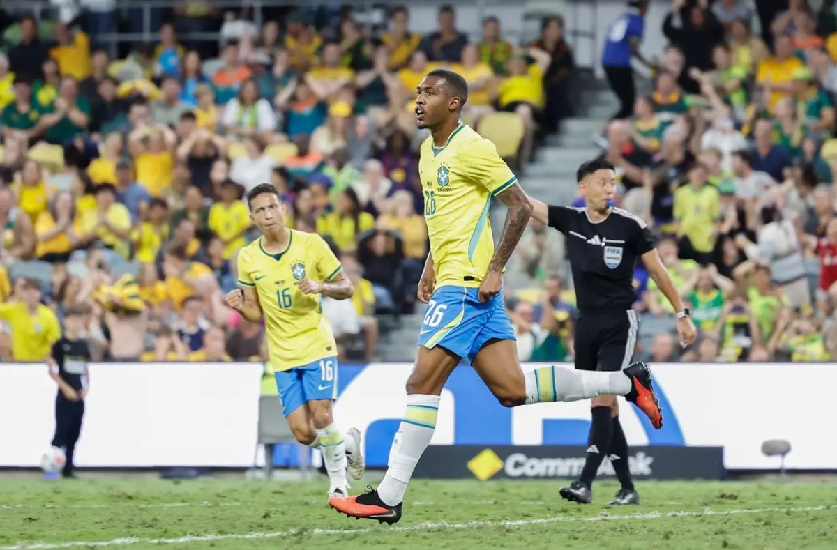 Sele&ccedil;&atilde;o Brasileira empata com a Austr&aacute;lia com gol de Rayan no &uacute;ltimo lance da partida