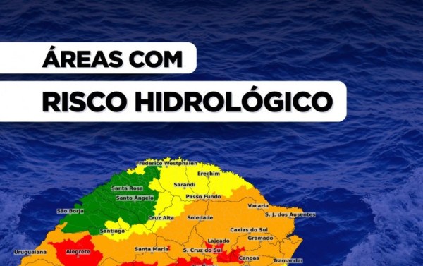 Rio Grande do Sul entra em alerta para chuva intensa e risco de inunda&ccedil;&atilde;o