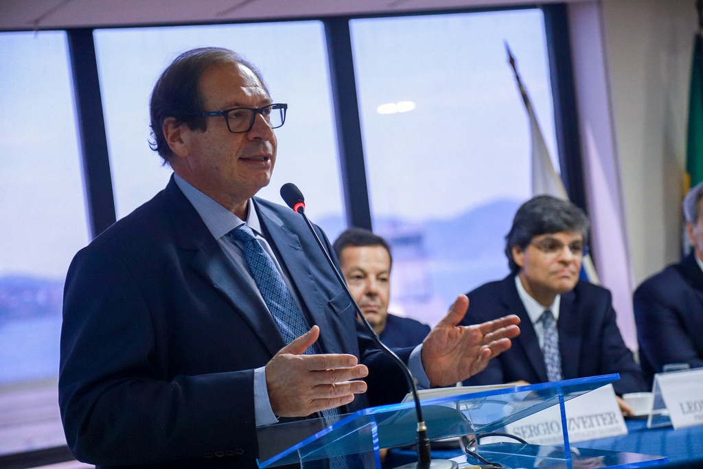 O presidente do STJ, ministro Luis Felipe Salomão, durante o evento