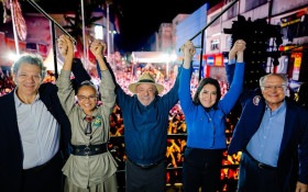 Carreata 'Campinas com Lula, Haddad, Marina e Simone' na reta final do 1&ordm; turno re&uacute;ne apoiadores s&aacute;bado (3)