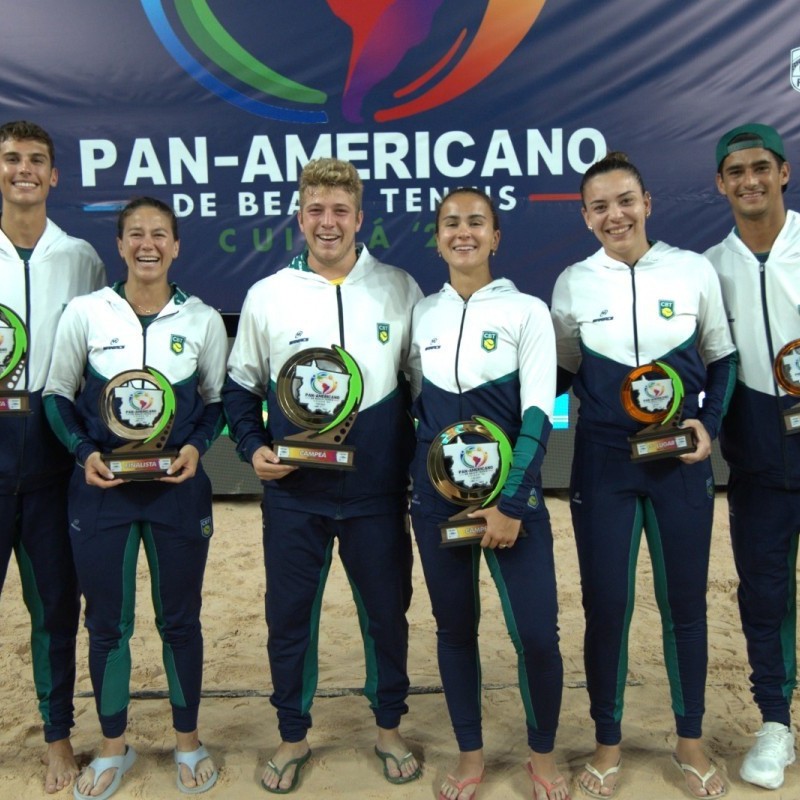 Brasil conquistaa maioria dos t&iacute;tulosdo Pan-Americanode Beach Tennis
