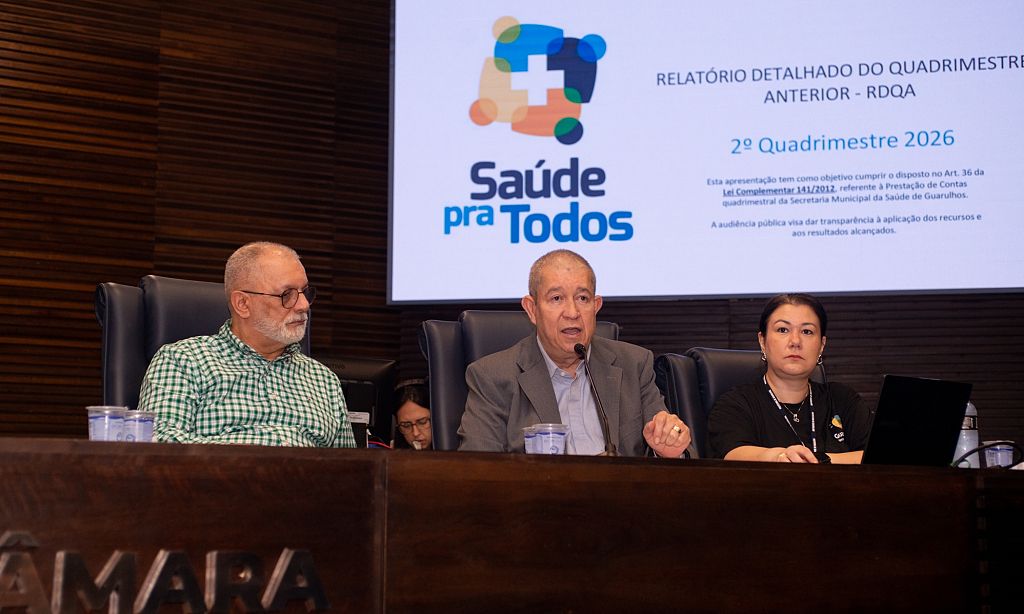 Secretaria da Sa&uacute;de presta contas em Guarulhos