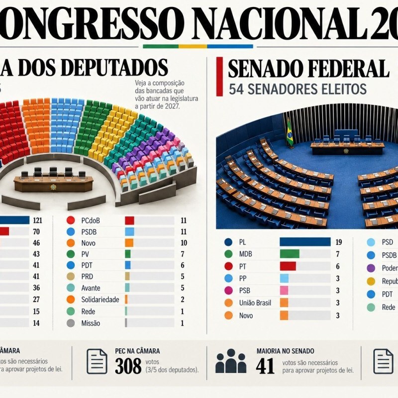 Aumento da direita no Congresso amplia articula&ccedil;&atilde;o, mas n&atilde;o garante aprova&ccedil;&atilde;o de pautas, avalia especialista