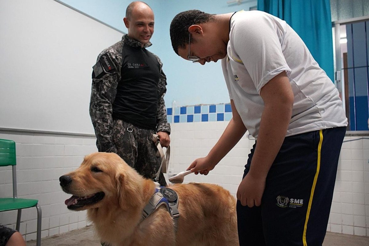 C&atilde;es passam a participar de atividades pedag&oacute;gicas com estudantes com autismo