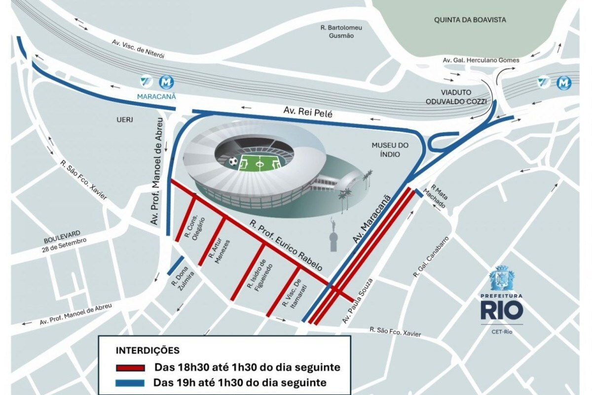 CET-Rio monta esquema especial de tr&acirc;nsito para Fluminense x Palmeiras no Maracan&atilde;