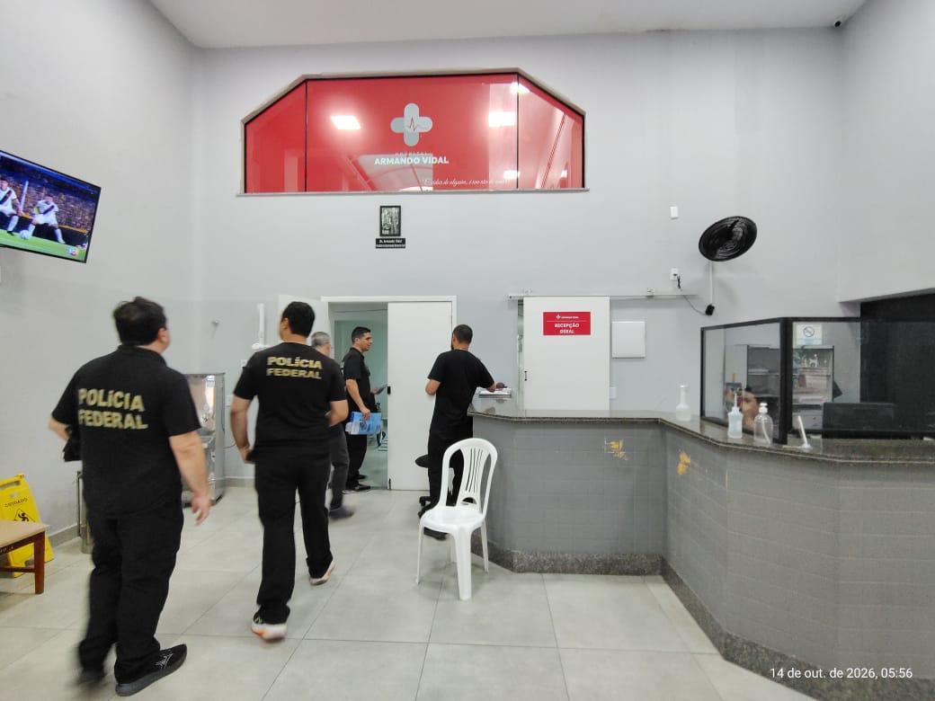 PF cumpriu mandados em ação que apura desvios de recursos em licitação destinada ao Hospital Armando Vidal, em São Fidélis