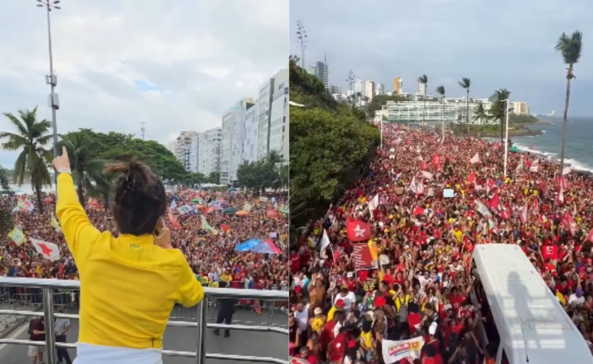 Ato a favor da reelei&ccedil;&atilde;o de Lula leva apoiadores &agrave; Esplanada dos Minist&eacute;rios