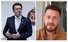 Disparo da arma de Marcelo Aguiar em bar atingiu apresentador de TV