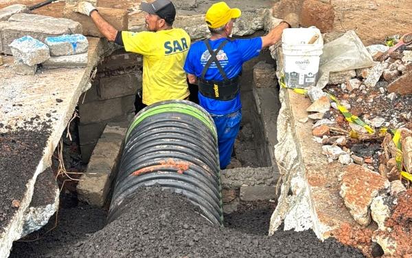 Guarulhos conclui obras de drenagem no &Aacute;gua Chata