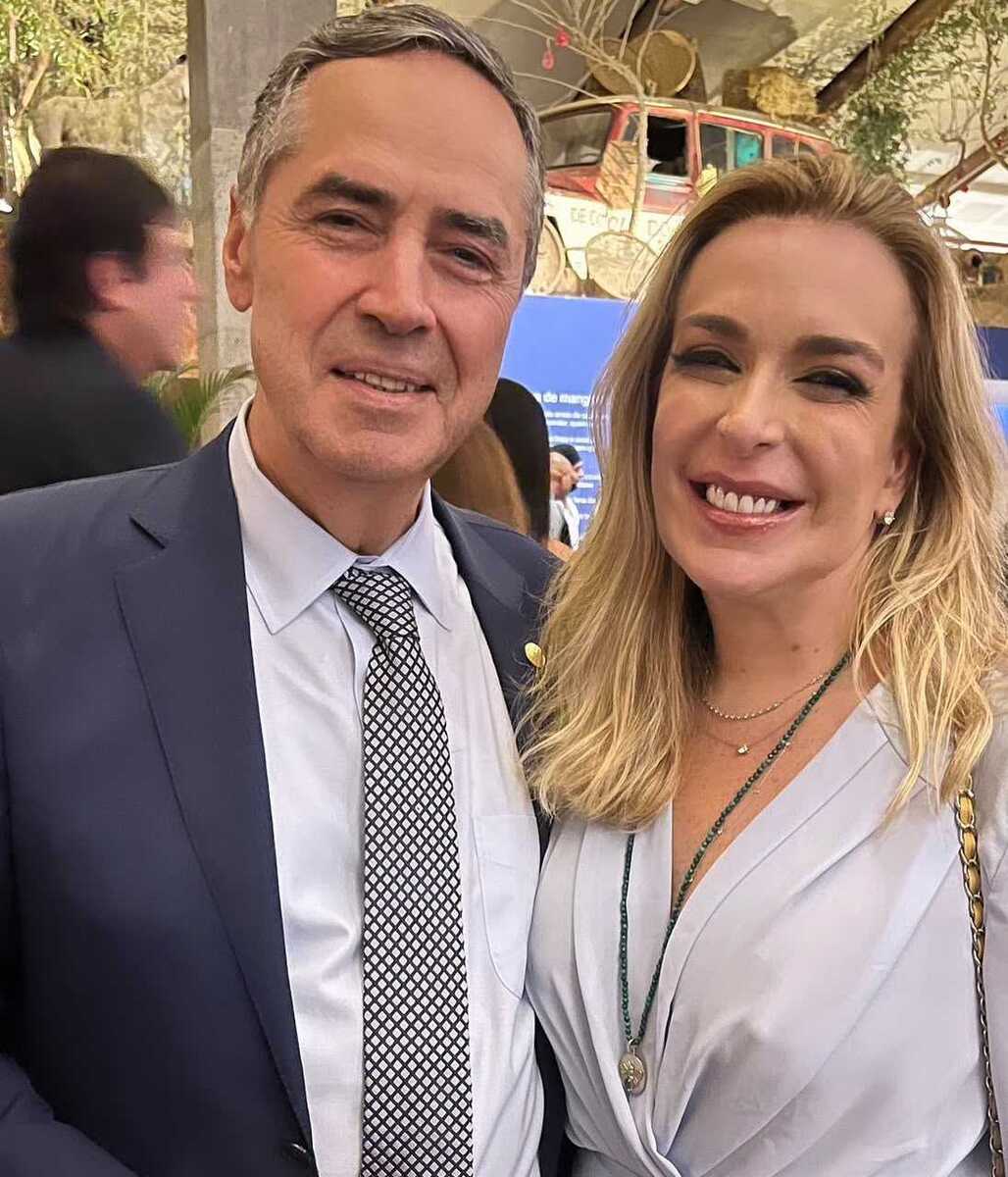 Roberta com Luis Roberto Barroso